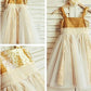 A-line/Princess Spaghetti Straps Sleeveless Ruffles Tea-Length Sequins Flower Girl Dresses DEP0007824