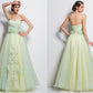 A-Line/Princess Sweetheart Sleeveless Hand-Made Flower Long Satin Dresses DEP0004066