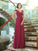 A-Line/Princess V-neck Sleeveless Long Chiffon Bridesmaid Dresses DEP0005524