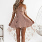 A-Line/Princess Off-the-Shoulder Lace Short/Mini Dresses DEP0008097