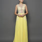 A-Line/Princess Scoop Lace Sleeveless Long Chiffon Dresses DEP0004021
