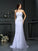 Sheath/Column Sweetheart Beading Sleeveless Long Chiffon Wedding Dresses DEP0006553