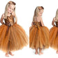 Ball Gown Straps Sleeveless Hand-Made Flower Tea-Length Tulle Flower Girl Dresses DEP0007756