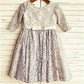 A-line/Princess Scoop 3/4 Sleeves Tea-Length Lace Flower Girl Dresses DEP0007888