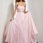 A-Line/Princess Sweetheart Sleeveless Beading Applique Long Chiffon Dresses DEP0002936