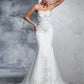 Trumpet/Mermaid Sweetheart Beading Sleeveless Long Satin Wedding Dresses DEP0006464