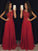 A-Line/Princess Sleeveless Scoop Chiffon Beading Floor-Length Dresses DEP0001677