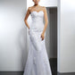 Trumpet/Mermaid Sweetheart Lace Sleeveless Long Satin Wedding Dresses DEP0006169
