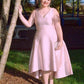 A-Line/Princess V-neck Sleeveless Ruched Asymmetrical Satin Plus Size Dresses DEP0003587