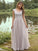 A-Line/Princess Chiffon Applique Sweetheart Sleeveless Floor-Length Bridesmaid Dresses DEP0004983