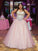 Ball Gown Sleeveless Sweetheart Tulle Floor-Length Beading Plus Size Dresses DEP0002497