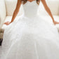 A-Line/Princess Sweetheart Cathedral Train Sleeveless Lace Wedding Dresses DEP0006333