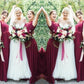 A-Line/Princess Chiffon Applique Sleeveless Scoop Floor-Length Bridesmaid Dresses DEP0005523