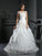Ball Gown Off-the-Shoulder Hand-Made Flower Sleeveless Long Satin Wedding Dresses DEP0006478