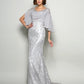 Trumpet/Mermaid Scoop Lace 1/2 Sleeves Long Chiffon Mother of the Bride Dresses DEP0007107