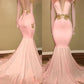 Trumpet/Mermaid V-neck Sweep/Brush Train Long Sleeves Silk like Satin Applique Dresses DEP0001825