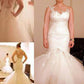 Trumpet/Mermaid Floor-Length Sleeveless Tulle Straps Wedding Dresses DEP0006681