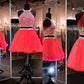 A-Line/Princess Sleeveless Halter Tulle Beading Short/Mini Two Piece Dresses DEP0008331