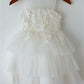 A-line/Princess Straps Sleeveless Lace Tea-Length Tulle Flower Girl Dresses DEP0007670