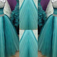 Ball Gown Spaghetti Straps Sleeveless Beading Tulle Floor-Length Dresses DEP0001900