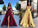 A-Line/Princess Ruffles Satin Spaghetti Straps Sleeveless Floor-Length Dresses DEP0001486