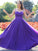A-Line/Princess Tulle Beading Scoop Sleeveless Floor-Length Dresses DEP0004863