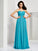 A-Line/Princess Pleats Sweetheart Sleeveless Long Chiffon Dresses DEP0004229