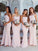 Sheath/Column Strapless Ruffles Sleeveless Stretch Crepe Floor-Length Bridesmaid Dresses DEP0005022