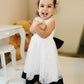 A-Line/Princess Lace Bowknot Scoop Sleeveless Ankle-Length Flower Girl Dresses DEP0007548