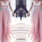 A-Line/Princess Sweetheart Sleeveless Floor-Length Applique Chiffon Dresses DEP0002026