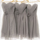 A-Line/Princess Sweetheart Sleeveless Chiffon Short/Mini Bridesmaid Dresses DEP0005579