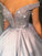 Ball Gown Beading Satin Off-the-Shoulder Sleeveless Floor-Length Dresses DEP0002346