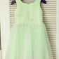A-line/Princess Scoop Sleeveless Long Tulle Dresses DEP0007901