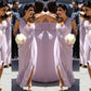 A-Line/Princess One-Shoulder Chiffon Ruched Sleeveless Floor-Length Bridesmaid Dresses DEP0005242