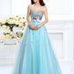 Ball Gown Sweetheart Beading Sleeveless Paillette Long Satin Quinceanera Dresses DEP0003239