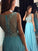 A-Line/Princess Bateau Sleeveless Floor-Length Beading Chiffon Dresses DEP0002468