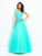 A-line/Princess Strapless Beading Sleeveless Long Elastic Woven Satin Dresses DEP0002880