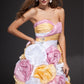 A-Line/Princess Sweetheart Ruffles Sleeveless Hand-Made Flower Short Taffeta Cocktail Dresses DEP0008962