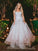 A-Line/Princess Tulle Applique Sweetheart Sleeveless Floor-Length Dresses DEP0004710