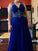 A-Line/Princess V-neck Sleeveless Beading Floor-Length Chiffon Plus Size Dresses DEP0002706