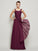 A-Line/Princess Straps Sleeveless Hand-Made Flower Long Chiffon Dresses DEP0004253