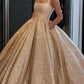 Ball Gown Ruffles Square Sleeveless Floor-Length Dresses DEP0001414