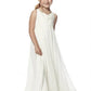 A-Line/Princess Chiffon Ruffles Sleeveless Scoop Floor-Length Flower Girl Dresses DEP0007823