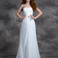 A-line/Princess One-Shoulder Beading Sleeveless Long Chiffon Dresses DEP0006712