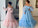A-Line/Princess Tulle Applique Off-the-Shoulder Long Sleeves Floor-Length Dresses DEP0001383