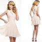 A-Line/Princess One-Shoulder Sleeveless Pleats Short Chiffon Homecoming Dresses DEP0008255