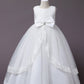 Ball Gown Tulle Applique Scoop Sleeveless Floor-Length Flower Girl Dresses DEP0007516