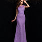 Sheath/Column Scoop Lace Sleeveless Long Dresses DEP0003000