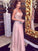 A-Line/Princess Sleeveless V-neck Floor-Length Beading Chiffon Dresses DEP0002307