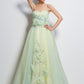 A-Line/Princess Sweetheart Sleeveless Hand-Made Flower Long Satin Dresses DEP0004066